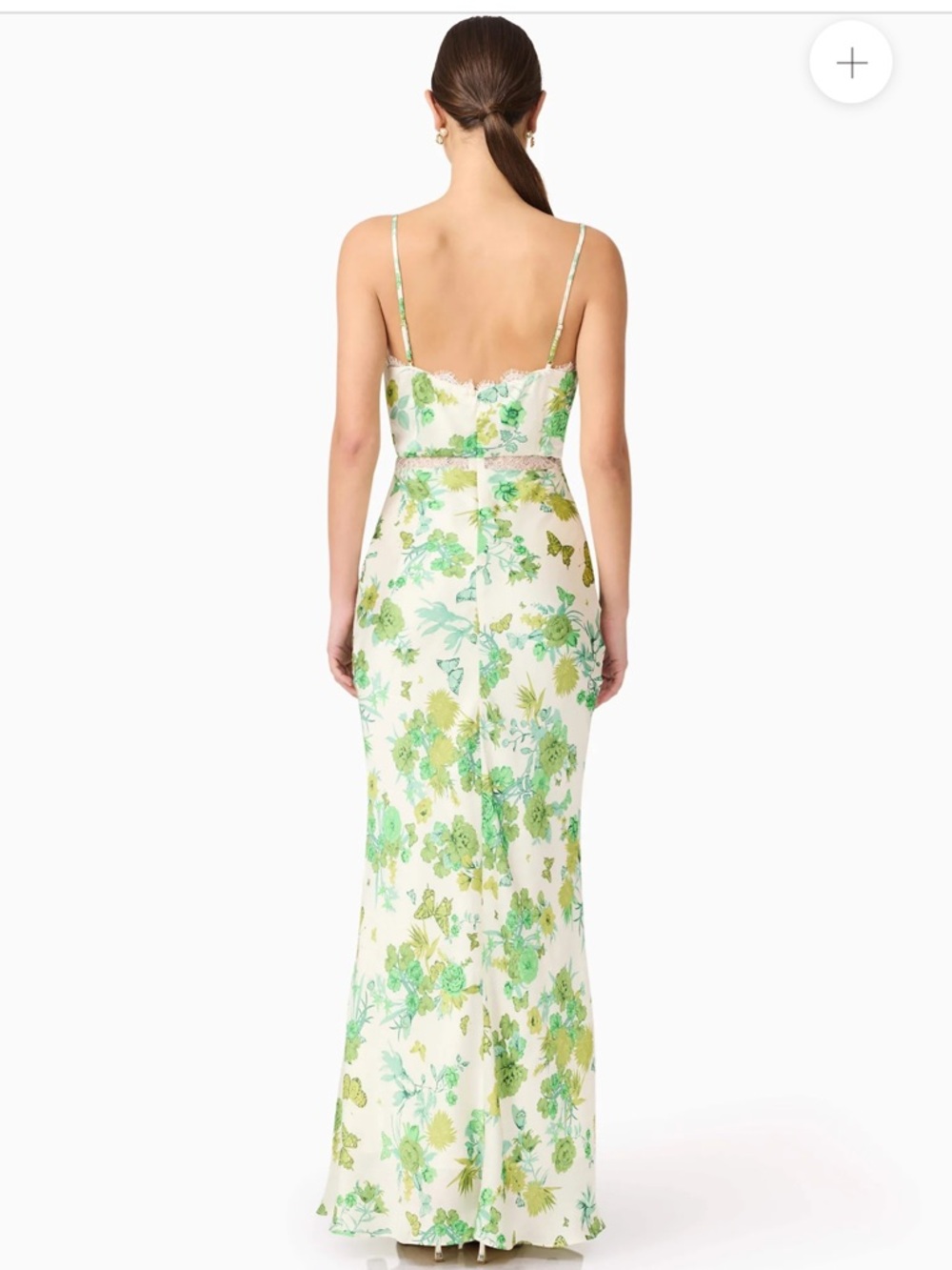 Elliatt Green Floral Slip Maxi Dress - Picture 5 of 6